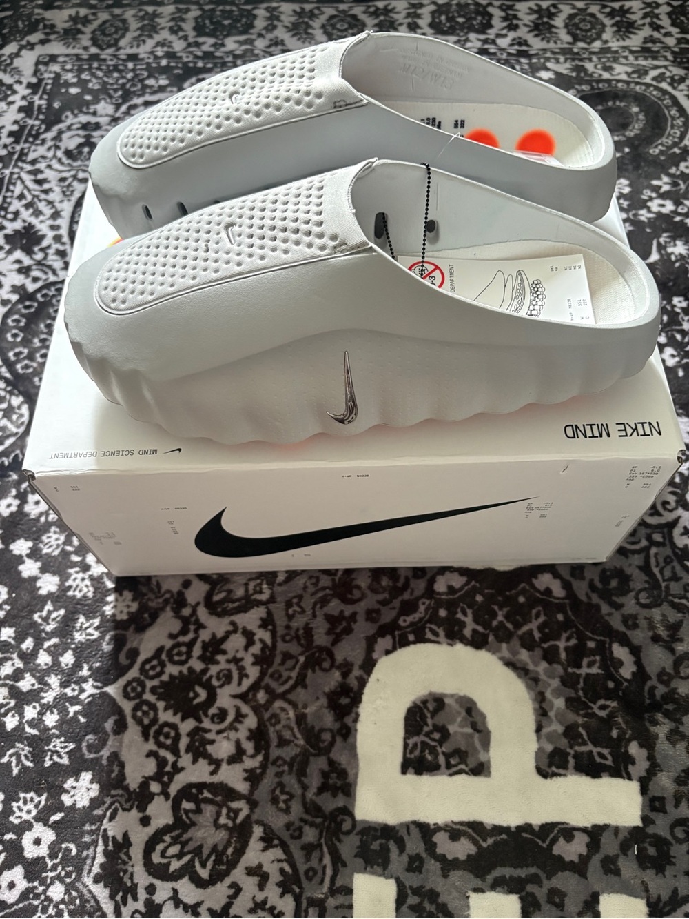Nike Mind 001 Slides Men Light Smoke Grey - Picture 3 of 10